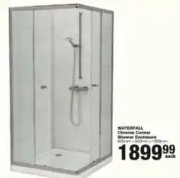 Build It WATERFALL Chrome Corner Shower Enclosure offer