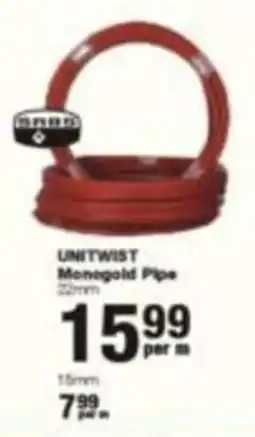 Build It Unitwist Monogold Pipe offer