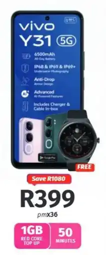 Vodacom Vivo Y31 5G offer