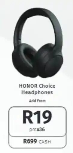Vodacom HONOR Choice Headphones offer