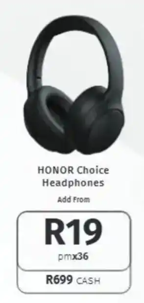 Vodacom HONOR Choice Headphones offer
