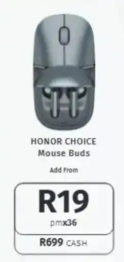 Vodacom HONOR CHOICE Mouse Buds offer