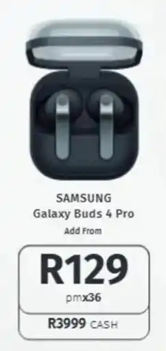Vodacom Samsung Galaxy Buds 4 Pro offer