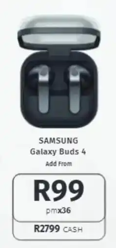 Vodacom Samsung Galaxy Buds 4 offer