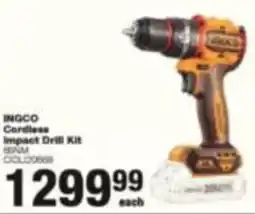 Build It INGCO Cordless Impact Drill Kit offer