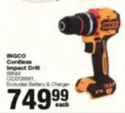 Build It INGCO Cordless Impact Drill offer