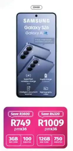 Vodacom SAMSUNG Galaxy S26 offer