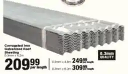 Build It Corrugated Iron Galvanised Roof Sheeting offer