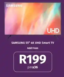 Vodacom SAMSUNG 55" 4K UHD Smart TV offer