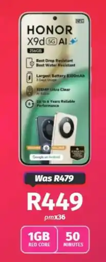 Vodacom HONOR X9d 5G AI offer