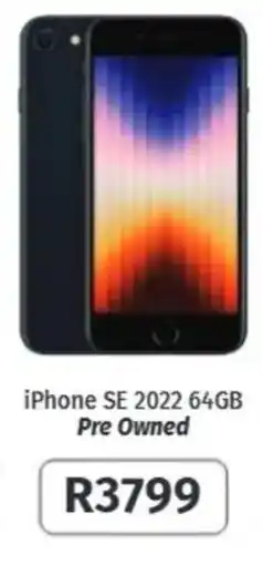 Vodacom iPhone SE 2022 64GB offer