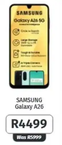 Vodacom SAMSUNG Galaxy A26 offer