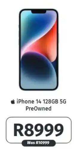 Vodacom iPhone 14 128GB 5G offer