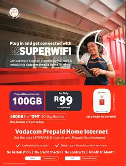 Vodacom Vodacom Prepaid Home Internet offer