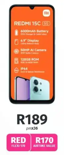 Vodacom REDMI 15C 5G offer