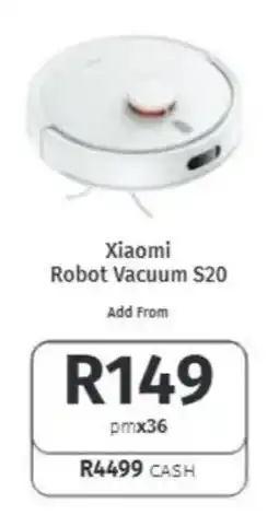 Vodacom Xiaomi Robot Vacuum S20 offer