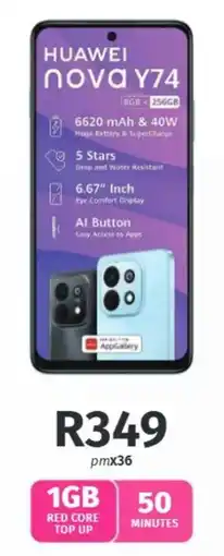 Vodacom HUAWEI nova Y74 offer