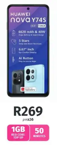 Vodacom HUAWEI nova Y74S offer