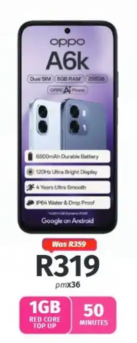 Vodacom oppo A6k offer