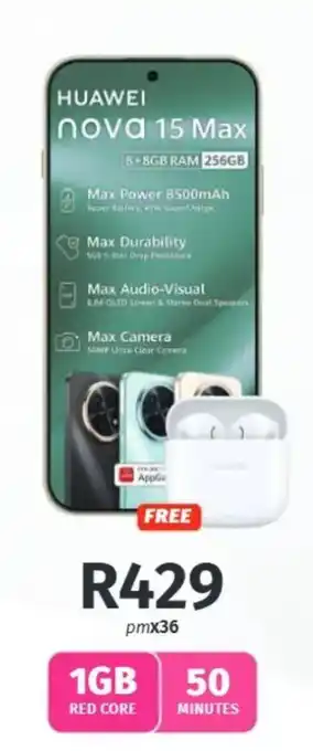 Vodacom HUAWEI nova 15 Max offer