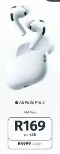 Vodacom Apple AirPods Pro 3 offer