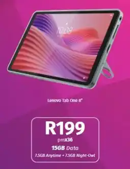 Vodacom Lenovo Tab One 8" offer