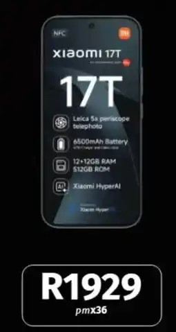 Vodacom Xiaomi 17T offer