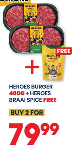 Econo Foods Heroes Burger offer