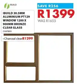 Chamberlain IBUILD 30.5MM ALUMINIUM PT129 WINDOW 1200 X 900MM BRONZE CLEAR GLASS offer