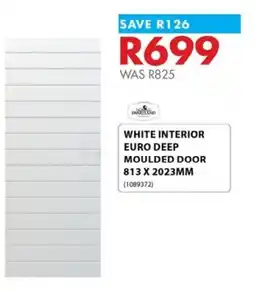 Chamberlain White Interior Euro Deep Moulded Door offer