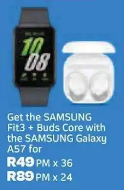 Telkom Samsung Fit3+ Buds Core with the Samsung Galaxy A57 offer