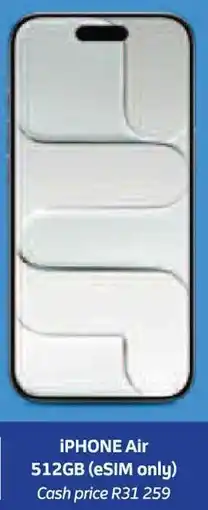 Telkom iPhone Air 512GB eSIM only offer