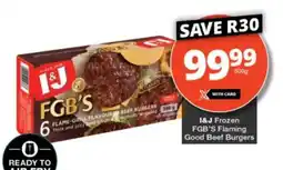 Checkers I&J FGB'S Flame-Grill Flavoured Beef Burgers offer