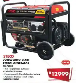 Build It STECO 7900W AUTO-START PETROL GENERATOR offer