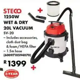 Build It STECO 1250W WET & DRY 20L VACUUM offer