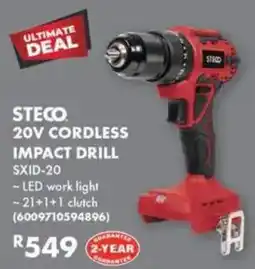 Build It STECO 20V CORDLESS IMPACT DRILL offer