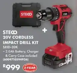 Build It STECO 20V CORDLESS IMPACT DRILL KIT offer