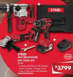 Build It STECO 20V BRUSHLESS 6PC TOOL KIT offer