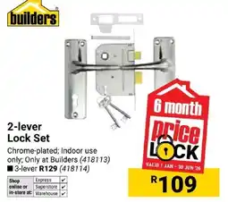 Builders Express 2-lever Lock Set offer