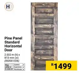 Builders Express Pine Panel Standard Horizontal Door offer