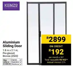 Builders Express KENZO Aluminium Sliding Door offer
