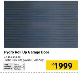 Builders Express Hydro Roll Up Garage Door Rustic Bark Lite offer