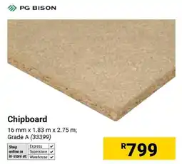Builders Express PG BISON Chipboard offer