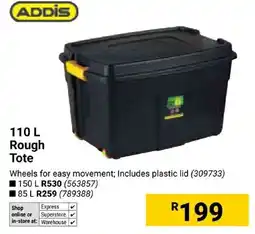 Builders Express ADDIS 110 L Rough Tote offer