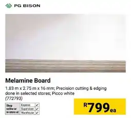 Builders Express Melamine Board PG BISON offer