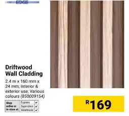Builders Express Driftwood Wall Cladding offer