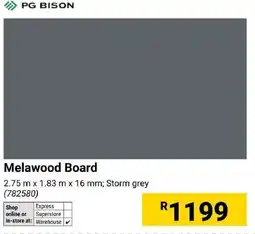 Builders Express PG BISON Melawood Board offer