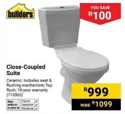 Builders Express builders Close-Coupled Suite offer
