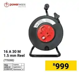 Builders Express powerworx electrical 16 A 30 M 1.5 mm Reel offer