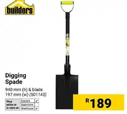 Builders Express builders Digging Spade offer